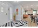 Bright and spacious entryway with geometric patterned flooring at 1448 S Hercules Ave, Clearwater, FL 33764