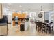 Kitchen with light wood cabinets, granite counters, and stainless steel appliances at 18520 Oak Way Dr, Hudson, FL 34667