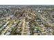 An aerial view of a densely populated residential neighborhood at 1885 Mississippi Ne Ave, St Petersburg, FL 33703