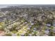 Wide aerial view of a residential neighborhood near the water at 1885 Mississippi Ne Ave, St Petersburg, FL 33703