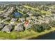 Aerial view showing home's location in a golf course community at 2019 Acadia Greens Dr # 34, Sun City Center, FL 33573
