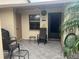 Inviting front patio with seating area, great for relaxing at 38245 Ironwood Pl # 0, Zephyrhills, FL 33542