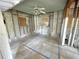 Unfinished bedroom with exposed walls and new flooring at 4902 31St S Ave # 117, Gulfport, FL 33707