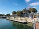 View of a marina dock with boats and calm water at 4902 31St S Ave # 117, Gulfport, FL 33707