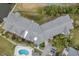 Aerial view of condo building and pool at 5567 Sea Forest Dr # 320, New Port Richey, FL 34652