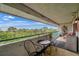 Relaxing balcony with outdoor seating and water view at 5567 Sea Forest Dr # 320, New Port Richey, FL 34652