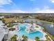 Relaxing pool area with shaded seating and a gazebo at 5672 Bay Tide Ct, Land O Lakes, FL 34638