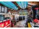 Organized garage with kayaks and gardening tools at 6004 1St W Ave, Bradenton, FL 34209