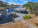 Private boat dock with lift and canal access at 6208 Spanish Main Dr, Apollo Beach, FL 33572