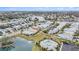 Aerial view of community pool and surrounding homes at 6408 Key Island Ave, Apollo Beach, FL 33572