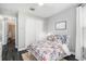 Cozy bedroom with a comfortable bed and built-in closet at 6408 Key Island Ave, Apollo Beach, FL 33572