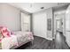 Light and airy bedroom with a queen bed and private access at 6408 Key Island Ave, Apollo Beach, FL 33572