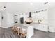 Modern kitchen with white cabinets and granite countertops at 6408 Key Island Ave, Apollo Beach, FL 33572
