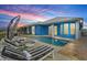 Private pool and deck with lounge chairs and umbrella at 6408 Key Island Ave, Apollo Beach, FL 33572