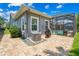Neat backyard with grill, AC unit, and pool view at 6429 Seasound Dr, Apollo Beach, FL 33572