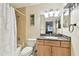 Clean bathroom with granite vanity and a shower/tub combo at 10265 Gandy N Blvd # 1715, St Petersburg, FL 33702