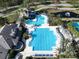 Aerial view of community lap and leisure pools at 11911 Mandevilla Ct, Tampa, FL 33626