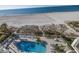 Resort-style pool and deck with beach access at 1350 Gulf Blvd, Clearwater, FL 33767