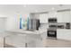 Modern kitchen with white cabinets and stainless steel appliances at 14467 Hawk Rd, Brooksville, FL 34614