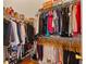Large walk-in closet with ample hanging and shelving space at 25237 Lexington Oaks Blvd, Wesley Chapel, FL 33544