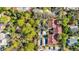 Aerial view of community with lush landscaping at 300 S Florida Ave # 400D, Tarpon Springs, FL 34689