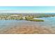 Wide aerial view of waterfront home and lush landscape at 300 S Florida Ave # 400D, Tarpon Springs, FL 34689