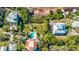 Aerial view of waterfront homes and properties at 300 S Florida Ave # 400D, Tarpon Springs, FL 34689