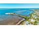 Stunning aerial view of waterfront property and calm waters at 300 S Florida Ave # 400D, Tarpon Springs, FL 34689