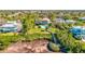 Aerial view of waterfront home with private dock at 300 S Florida Ave # 400D, Tarpon Springs, FL 34689