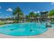 Splash pad with multiple water jets for play at 32664 Pez Landing Ln, Wesley Chapel, FL 33543