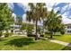 Courtyard with tropical landscaping and ample seating at 5728 14Th N Ave # 305B, St Petersburg, FL 33710