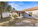Backyard with screened porch and firepit at 6515 Clair Shore Dr, Apollo Beach, FL 33572
