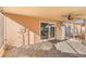 Screened porch with lake view and ceiling fan at 6515 Clair Shore Dr, Apollo Beach, FL 33572