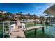 Private dock with access to the water at 732 Pinellas Bayway S, Tierra Verde, FL 33715