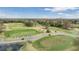 Aerial view of a driving range at 1017 Royal Birkdale Dr, Tarpon Springs, FL 34688