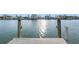 Wooden dock perfect for fishing and enjoying water views at 11280 7Th E St, Treasure Island, FL 33706