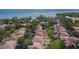 Aerial view of a community near the water at 1849 Bough Ave # D, Clearwater, FL 33760
