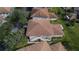 An aerial close-up of a condo building at 1849 Bough Ave # D, Clearwater, FL 33760