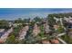 Aerial view of community and waterfront at 1849 Bough Ave # D, Clearwater, FL 33760