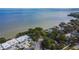 Aerial view of waterfront homes and community at 1849 Bough Ave # D, Clearwater, FL 33760