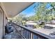 Private balcony overlooks the community and offers ample space for relaxing at 1849 Bough Ave # D, Clearwater, FL 33760