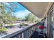 Private balcony with a view of the community and surrounding landscape at 1849 Bough Ave # D, Clearwater, FL 33760