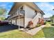 Two-story condo with a double garage and walkway at 1849 Bough Ave # D, Clearwater, FL 33760