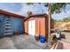 Wooden storage shed in backyard at 1907 27Th W St, Bradenton, FL 34205