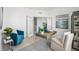 Bright home office features a workspace and comfortable seating at 32660 Rustic Rise Rd, San Antonio, FL 33576