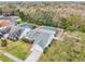 An aerial view showcasing a house, pool, and surrounding landscape at 4113 Barret Ave, Plant City, FL 33566