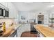 Newly remodeled kitchen with butcher block island and stainless steel appliances at 4113 Barret Ave, Plant City, FL 33566