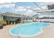 Relaxing kidney-shaped pool with screened enclosure at 4113 Barret Ave, Plant City, FL 33566