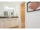 Bathroom with white vanity and bathtub at 5005 Coquina Key Se Dr # E, St Petersburg, FL 33705