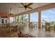 Community room with tables and chairs, offering water views at 5005 Coquina Key Se Dr # E, St Petersburg, FL 33705
